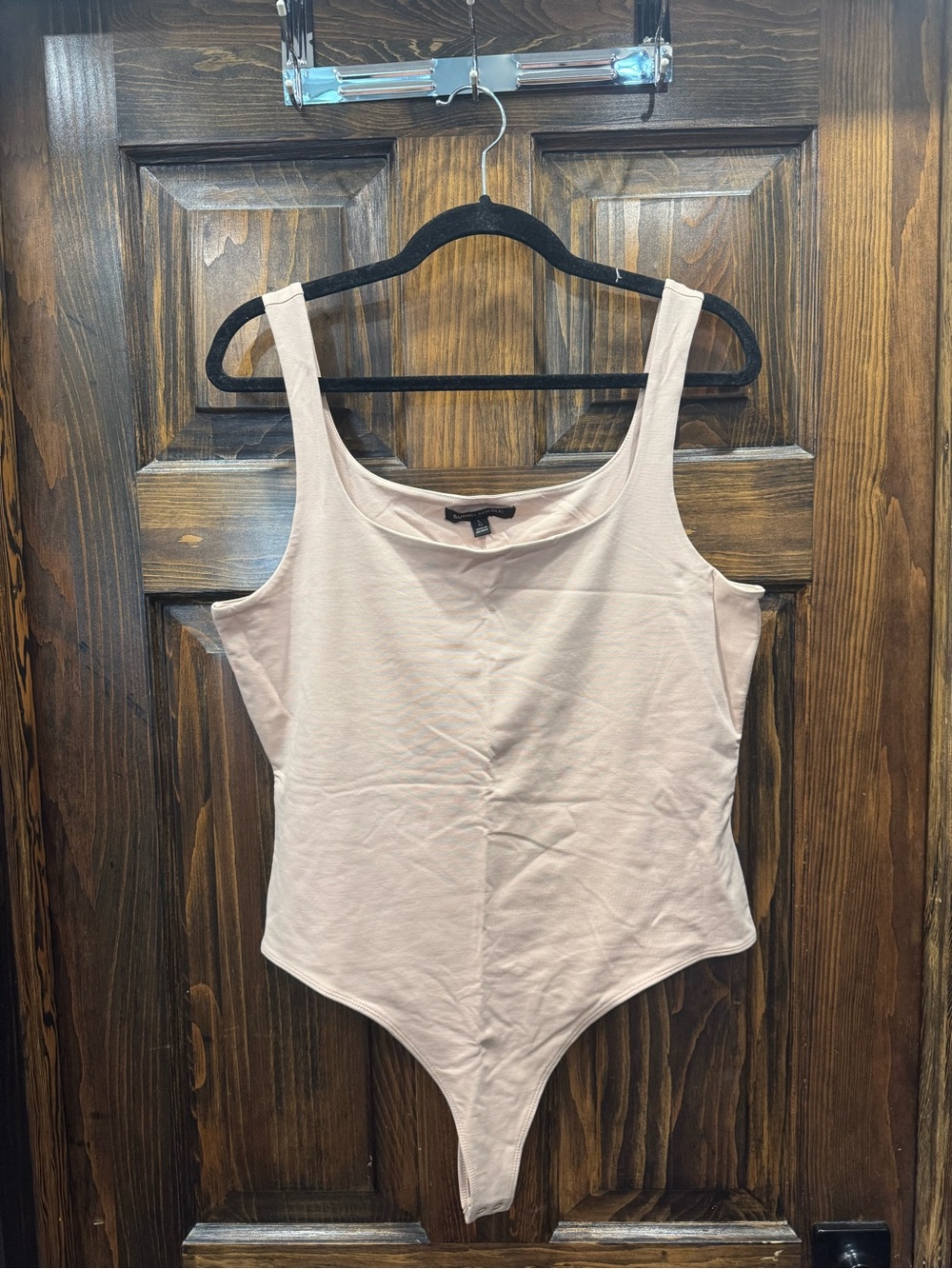 Banana Republic Pale Tan Scoop Neck Bodysuit